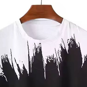 เสื้อยืดปักลาย3D ระบายอากาศได้ดีเสื้อยืดปัก3D สไตล์สปอร์ตลำลองสำหรับใส่ในฤดูร้อน - Product Image 3