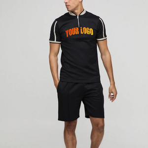 ชุดเสื้อยืดฮิปฮอปผ้าฝ้าย100% 2ชิ้นสไตล์สตรีทเสื้อยืดฮิปฮอปพิมพ์โลโก้แบบกำหนดเอง - Product Image 1