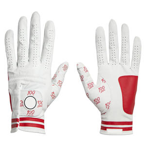 Gants de golf pour hommes et femmes Fourniture en vrac OEM ODM Logo personnalisé d'usine Cabretta Cuir antidérapant Matériau souple, durable et respirant - Product Image 1