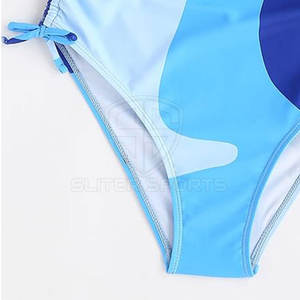 Comfortable High Quality <b>Women's</b> Breathable Neck <b>Swim</b> <b>Dress</b> Solid Pattern Sustainable Seamless Design Nylon/Polyester Beachwear - Product Image 6