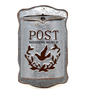 Rustic <b>White</b> Finished Mail <b>Box</b> Superior Quality Handmade Designer Letter <b>Box</b> Hot Selling Wholesale New Metal <b>Post</b> <b>Box</b> - Product Image 6