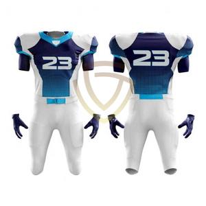 Uniforme de Fútbol Americano Personalizado, Transpirable, de Manga Corta, Tallas Grandes, 100% Poliéster, Nuevo, Venta al Por Mayor, Pakistán - Product Image 2