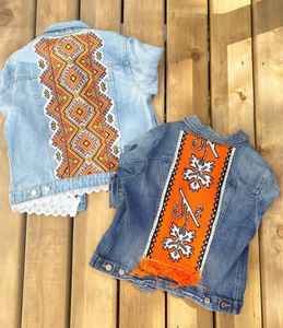 Haute qualité dessin animé conception surdimensionné femmes Denim vestes OC1043 Patchwork dentelle doux Denim coupe ample femmes vestes - Product Image 4