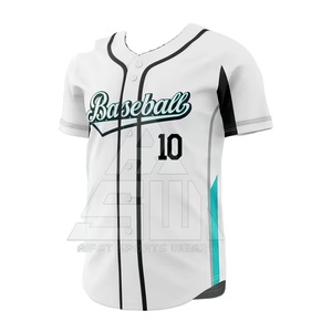 Camiseta de Béisbol para Hombre Hecha de Poliéster, Transpirable, Talla Grande, Diseño y Logotipo Personalizados, Camiseta de Béisbol de Alta Calidad - Product Image 2