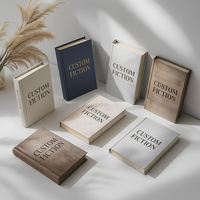Livre relié en cuir de qualité supérieure avec impression numérique personnalisée du logo, papier offset pour séries de romans et collections de romans