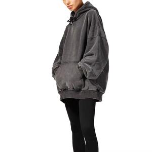 Vente en gros de sweat à capuche délavé à l'acide surdimensionné avec logo personnalisé accepté avec sweats à capuche vintage de haute qualité grande taille 2025 - Product Image 6