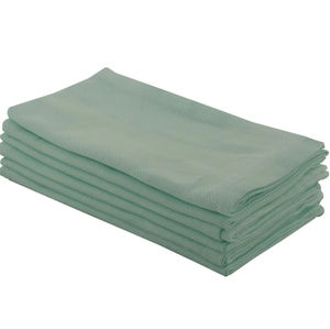 100% ensemble de serviettes en satin de coton serviette en lin à séchage rapide solide blanc tissé pour la maison hôtels restaurants durable pour une utilisation en cuisine - Product Image 1