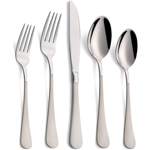 New Arrival Wholesale Classic Design Cutlery Stainless Steel Silverware Metal Western <b>Flatware</b> <b>Set</b> for Global Buyer - Product Image 4