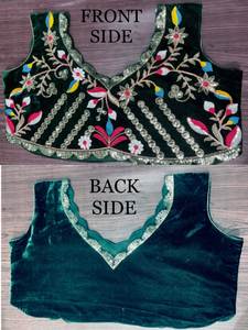 Traje de Novia de Diseño FABZONE, Choli de Terciopelo Viscosa Pesado con Trabajo de Lentejuelas, Lehengas con Dupatta de Terciopelo Pesado para Fiesta - Product Image 4