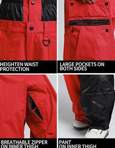 Pantalones de esquí impermeables para mujer FD, pantalones de nieve con aislamiento térmico a prueba de viento para snowboard y comodidad de deportes de invierno - Product Image 5