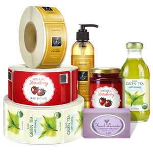 Nhãn Dán Chai Giá Rẻ Nhãn Dán Thương Hiệu Thực Phẩm Nhãn Dán Mỹ Phẩm Vinyl In Tùy Chỉnh - Product Image 3