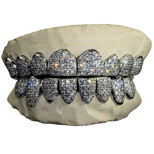 Customized Vintage VVS Moissanite Hip Hop Grillz <b>Teeth</b> with Gold Plating for Men-Wedding Gift - Product Image 5