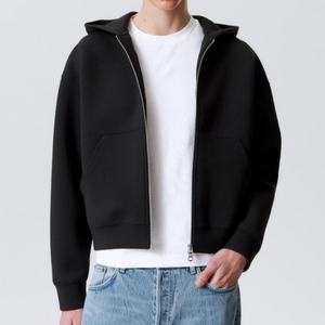 Sweat à capuche en coton avec fermeture éclair pour hommes, décontracté, vierge, streetwear, entraînement confortable, sweat à capuche avec impression personnalisée pour hommes - Product Image 1