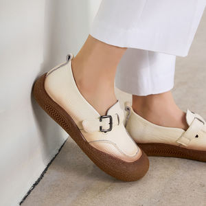 [JSHOE] Facile à porter TikTok mode virale Philic cuir basique bande sans lacet chaussures décontractées pour femmes - Product Image 4