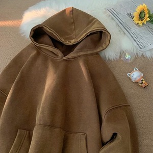 Sweat à capuche unisexe pour homme de haute qualité, 100% coton molletonné, broderie 3D, logo personnalisé, coupe ample, respirant, imprimé, pour l'hiver - Product Image 3