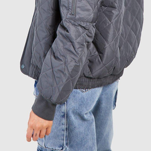 Wholesale Stylish Men's Bomber Jackets Winter Front Logo Waterproof Quick Dry High Street Outdoor Wear <b>Covered</b> <b>Button</b> - Product Image 5