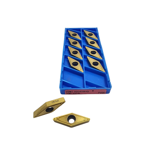 ตัวแทรกแบบหมุน Cermet ประสิทธิภาพสูง PV90การเคลือบ vbmt 160408 HQ เกรด HQ สำหรับเหล็กโลหะผสมเหล็กญี่ปุ่น - Product Image 1