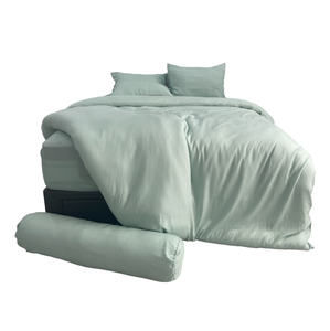 Luxueux 4 pièces pour ensemble de literie TENCEL JACQUARD NJ6801 Design sophistiqué pour l'espace de chambre Premium - Product Image 1