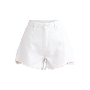 Vente en gros de shorts en jean blancs pour femmes, style détresse, shorts d'été 100% coton de haute qualité pour femmes - Product Image 3