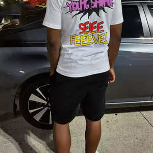 Wholesale Streetwear <b>Shorts</b> Heavyweight 100% Cotton Custom Screen Printing logo Vintage Custom <b>Shorts</b> for <b>Men</b> - Product Image 2