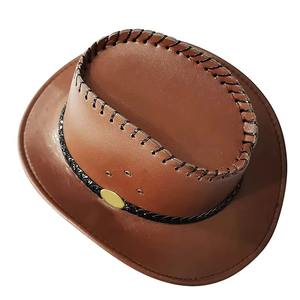 Chapeaux élégants pour l'équitation, respirants, design unique, en cuir véritable, vêtements d'extérieur pour courses de chevaux, nouveaux modèles de chapeaux de cowboy pour l'équitation - Product Image 2