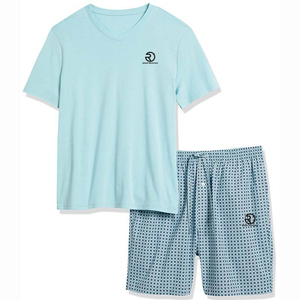 T-shirts unis personnalisés deux pièces ensemble de vêtements courts graphiques en coton pour hommes ensemble chemise unie deux pièces 2 pièces et ensemble de shorts graphiques pour hommes - Product Image 4