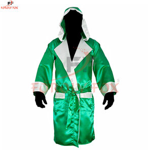 New Design Fashionable Boxing Robe Full Length Custom Design Boxing Robe With Hood Best Quality Boxing Robe - Product Image 3