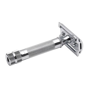 Rasoir de sécurité professionnel à double lame en acier inoxydable HERMANN MEDITECH – Outil de rasage durable et de précision pour extensions capillaires - Product Image 2