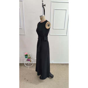 Vestido Maxi de Mujer Jane's con Hombros Descubiertos, Cintura con Lazo, Aberturas Laterales, Cuello Redondo y Silueta en A para Uso Casual - Product Image 6