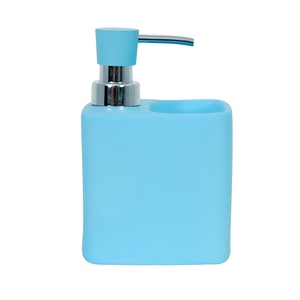 Distributore di sapone in ceramica MSV 'Malaga' in azzurro - Product Image 2