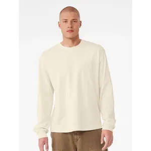 T-shirt promozionali personalizzate a maniche lunghe, modello boxy, per gadget aziendali - Product Image 5