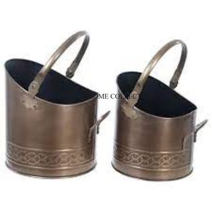 Reinforced heavy-duty metal charcoal <b>bucket</b> with sturdy steel handles and a compact easy-to-store structure - Product Image 6