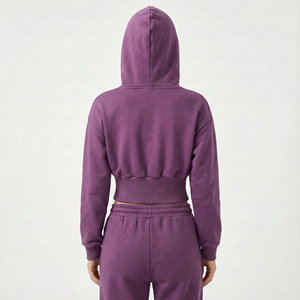 Prix de gros, sweat-shirt à manches larges pour femmes, coupe ample, taille large, en molleton de coton vierge, sweat-shirt personnalisé pour la salle de sport - Product Image 3