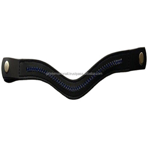 อุปกรณ์เสริมสำหรับม้าคุณภาพสูงผลิตในอินเดียสายรัดหนังคิ้วม้าเปล่าออกแบบมาพร้อมคริสตัลตรา1แถวระยิบระยับ - Product Image 1