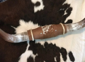 Cuerno de animales de estilo rústico y Occidental auténtico Vintage, cuerno decorativo de montaje en pared para interiores de Tradebit - Product Image 3