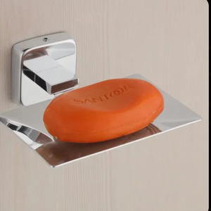 Jabonera moderna de latón para montar en la pared, bandeja de metal cromado pulido, disponible a precios de mayoreo - Product Image 1