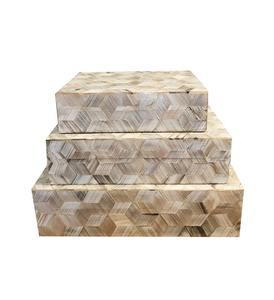 Caja Decorativa India con Incrustaciones de Cuerno, Elegante y Moderna, Hecha a Mano, para Decoración del Hogar y Vajilla en Tiendas - Product Image 4