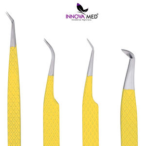 ชุดแหนบต่อขนตาจับเพชร4ชิ้น,แหนบต่อขนตาด้ามจับสเตนเลสสตีลเครื่องมือที่คิดค้น - Product Image 2