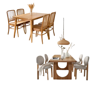 Juego de mesa de comedor de madera de material ecológico con muchas sillas, juego de comedor para restaurante y muebles de comedor - Product Image 4