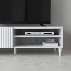 Meuble TV de luxe moderne avec armoire de rangement en bois, meuble TV en cuir pour la maison ou l'hôtel, meubles design de salon du Vietnam - Product Image 6