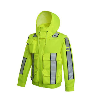 Chaquetas de hombre Seguridad de alta visibilidad Reflectante Hi Vis Ropa de trabajo de invierno Chaqueta de seguridad de invierno Construcción - Product Image 4