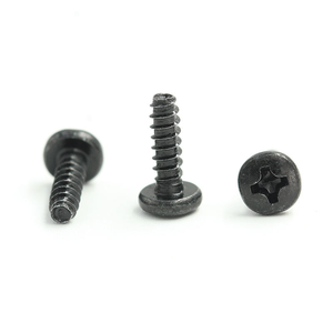 Tornillo Autorroscante PT de Cabeza Plana Phillips Torx Negra M1.4 M4 Personalizado de Fábrica para Plástico, Metal y Madera - Product Image 1