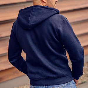 Sudadera con capucha y cremallera completa para hombre de gimnasio personalizada - Product Image 5