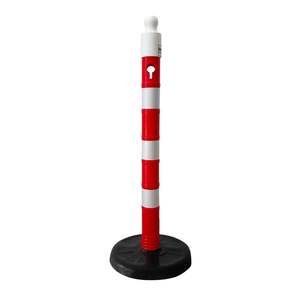 10-Piece Reflective Buoy Delineator <b>Post</b> 110 X 8 cm White Reflective Tape for Roadway & Traffic Safety - Product Image 2