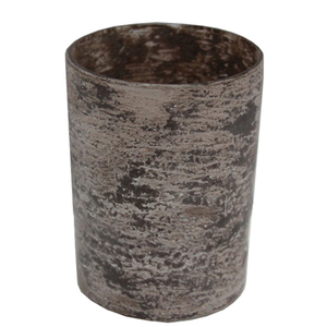 Décoration d'intérieur kaki fini de forme ronde support votif en verre fantaisie Design classique pour la décoration de mariage à la main - Product Image 1