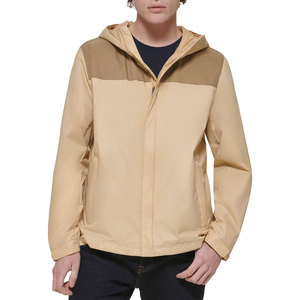 Chaqueta de lluvia de lona impermeable para hombre con función de rompevientos Colocación del logotipo frontal - Product Image 6