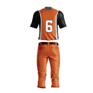 Ensembles d'uniformes de baseball pour hommes grandes tailles, logo personnalisé de haute qualité, 100% polyester, évacuation de l'humidité, respirant, séchage rapide - Product Image 3