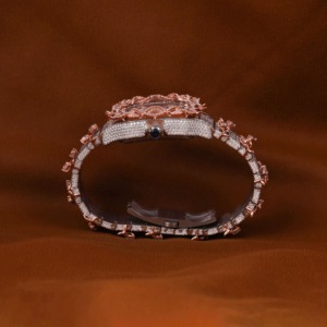 Montre de luxe personnalisée Hip Hop avec bracelet en cuir bicolore, diamants en moissanite pour hommes, mouvement ETA, résistante à l'eau, cadran personnalisé - Product Image 5