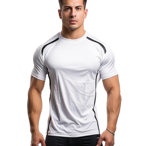 T-shirts de sport pour hommes, coupe classique, épaules tombantes, tricotés, 100% polyester, impression numérique de haute qualité personnalisée - Product Image 1