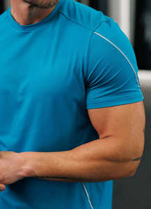 T-shirt respirant de qualité supérieure pour homme, impression de logo personnalisé, 100% coton, jersey de haute qualité 220GSM, t-shirt uni vierge, taille plus, vêtements - Product Image 2